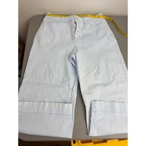 a.n.a Wide Leg Crop Jeans Light Wash High Rise Button Fly Size 10